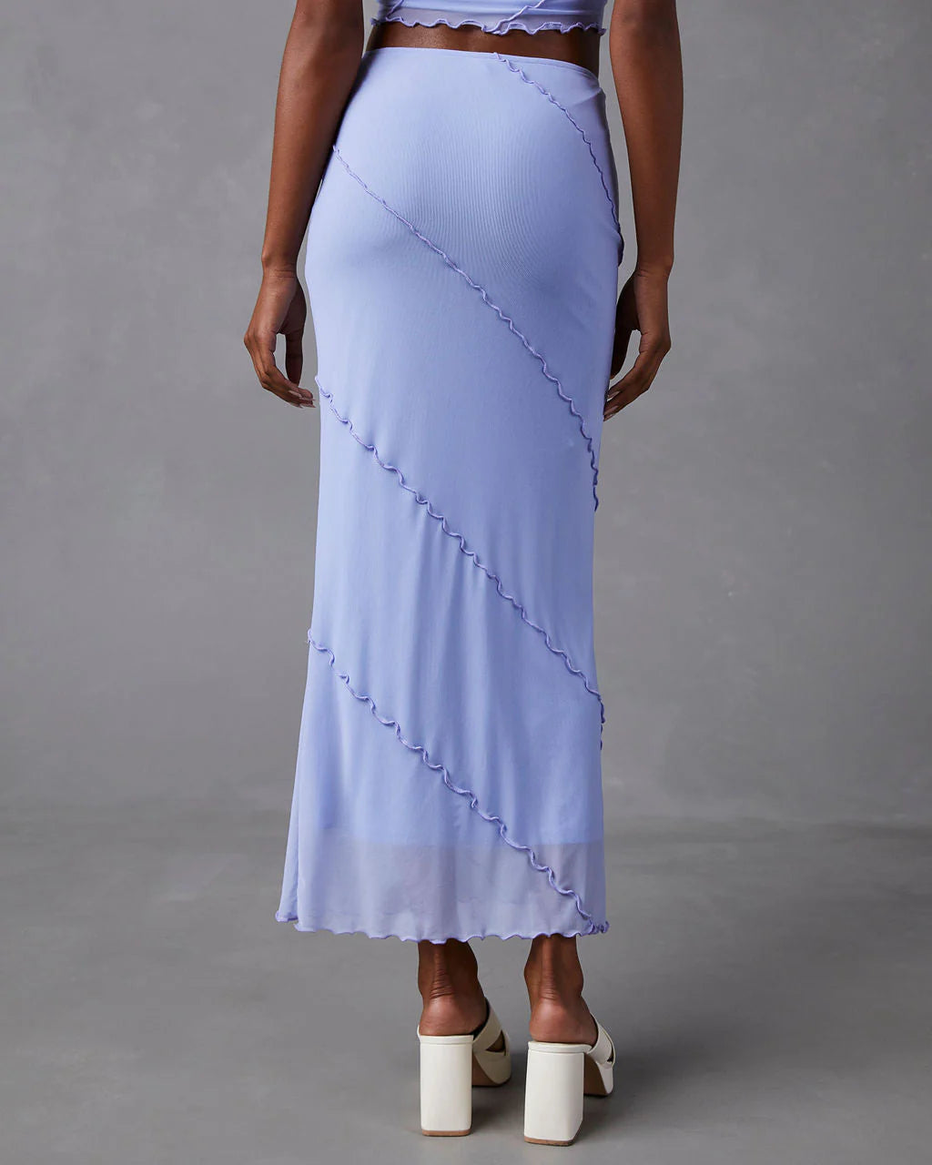 Markella Lettuce Trim Midi Skirt