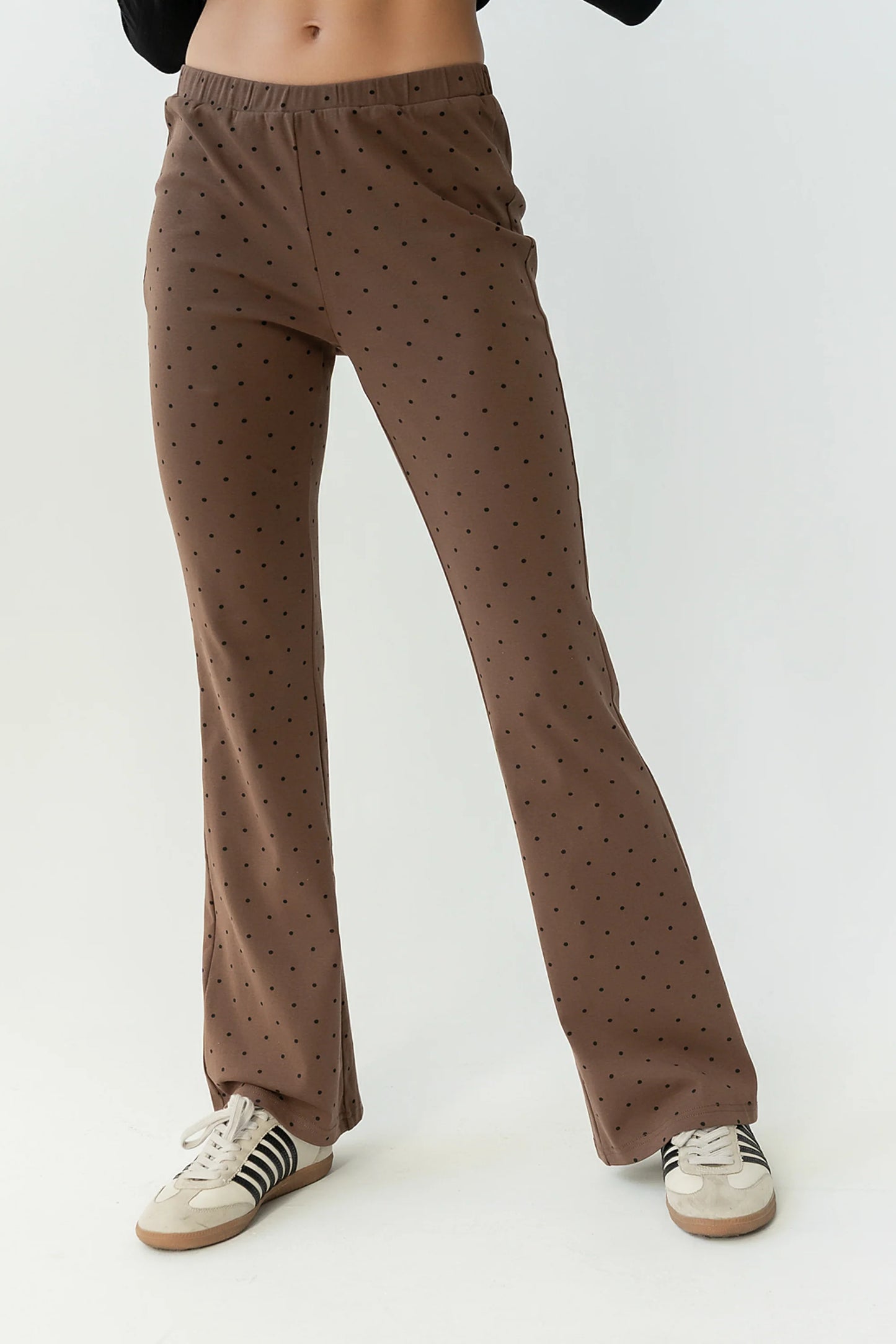 Chloe Polka Dot Pants in Brown