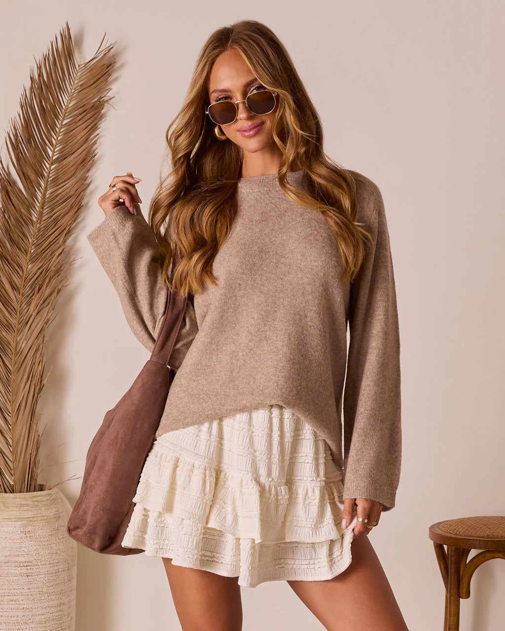 Zelina Crew Neck Sweater