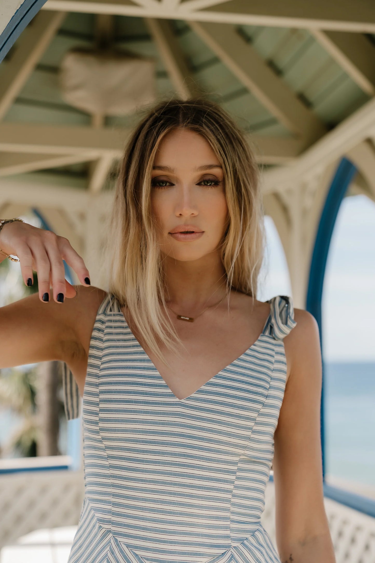 Michelle Striped Maxi Dress