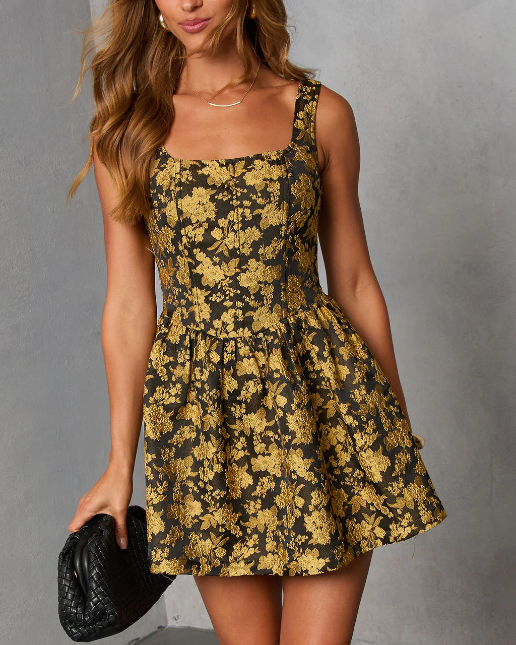 Folklore Fade Printed Corset Mini Dress