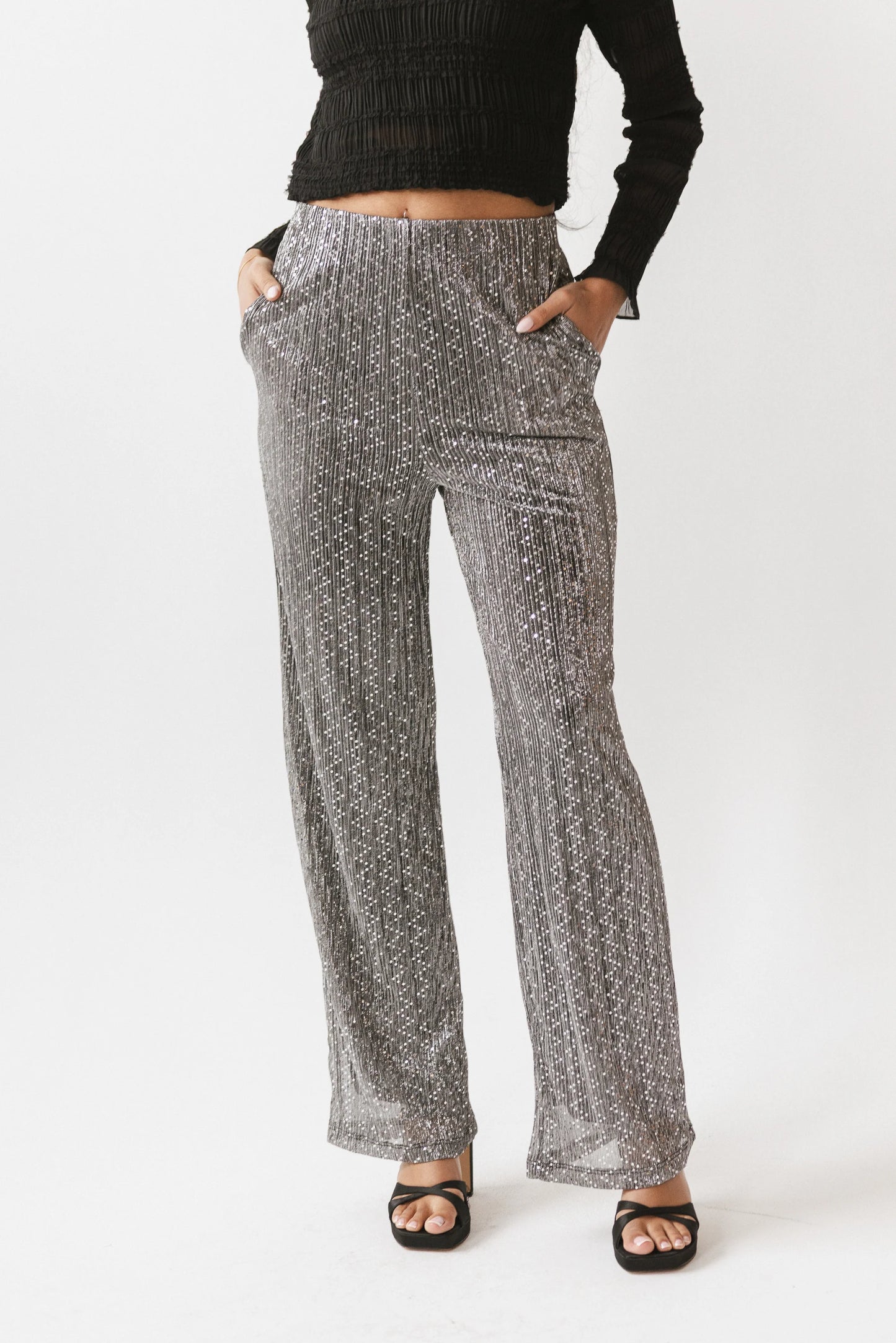 Clara Sparkly Wide Leg Pants
