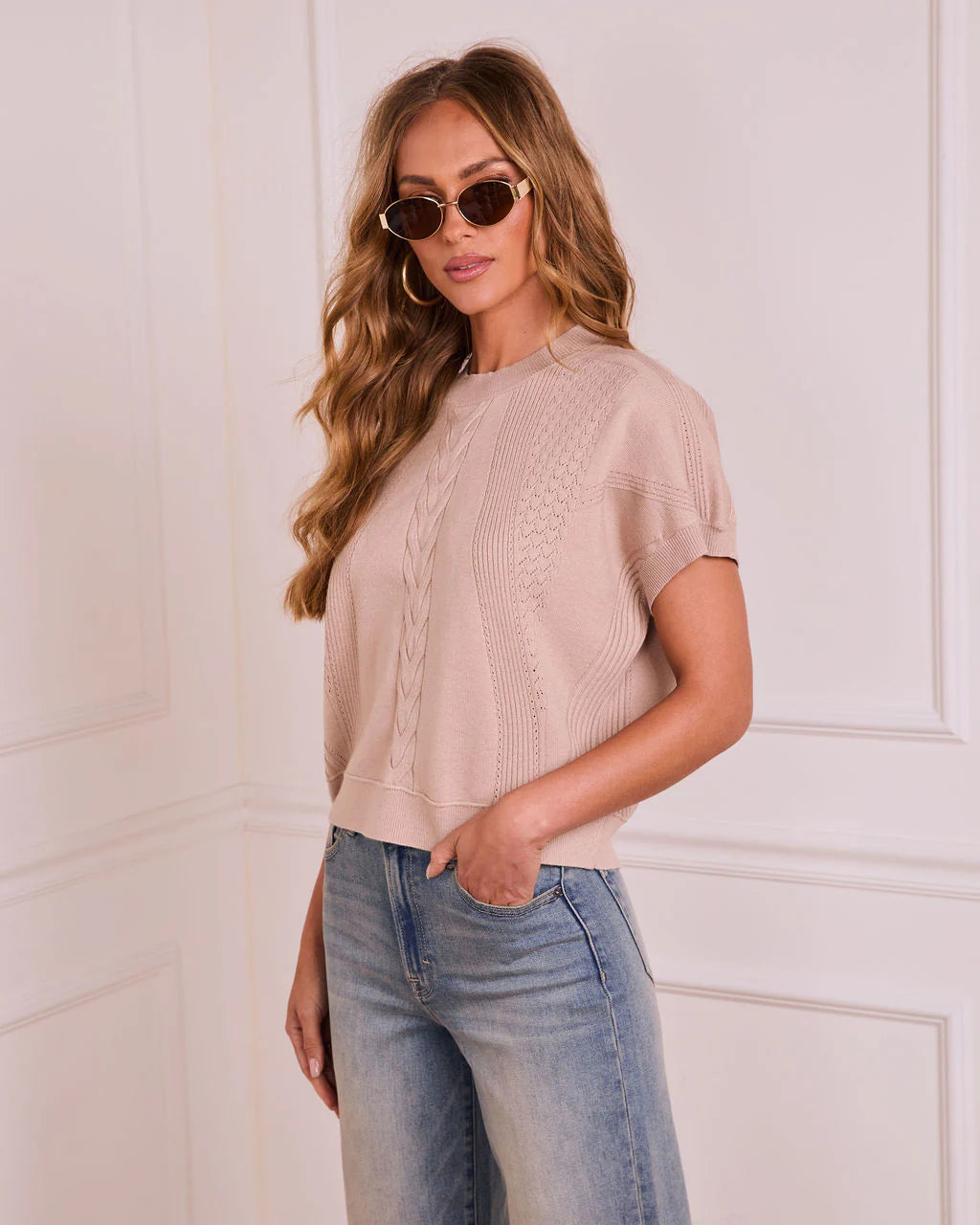 Soft Vibes Cable Knit Sweater