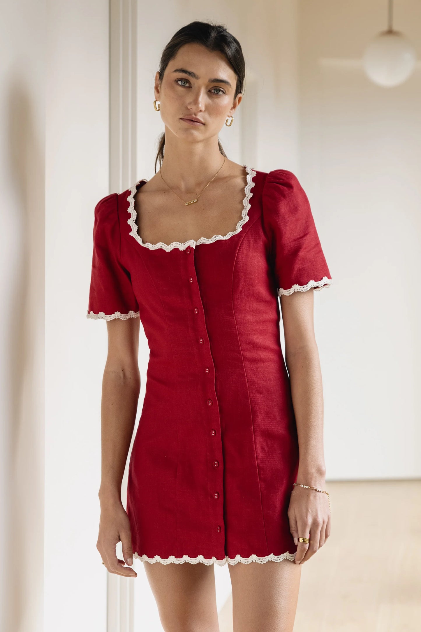 Aubrey Ric Rac Mini Dress